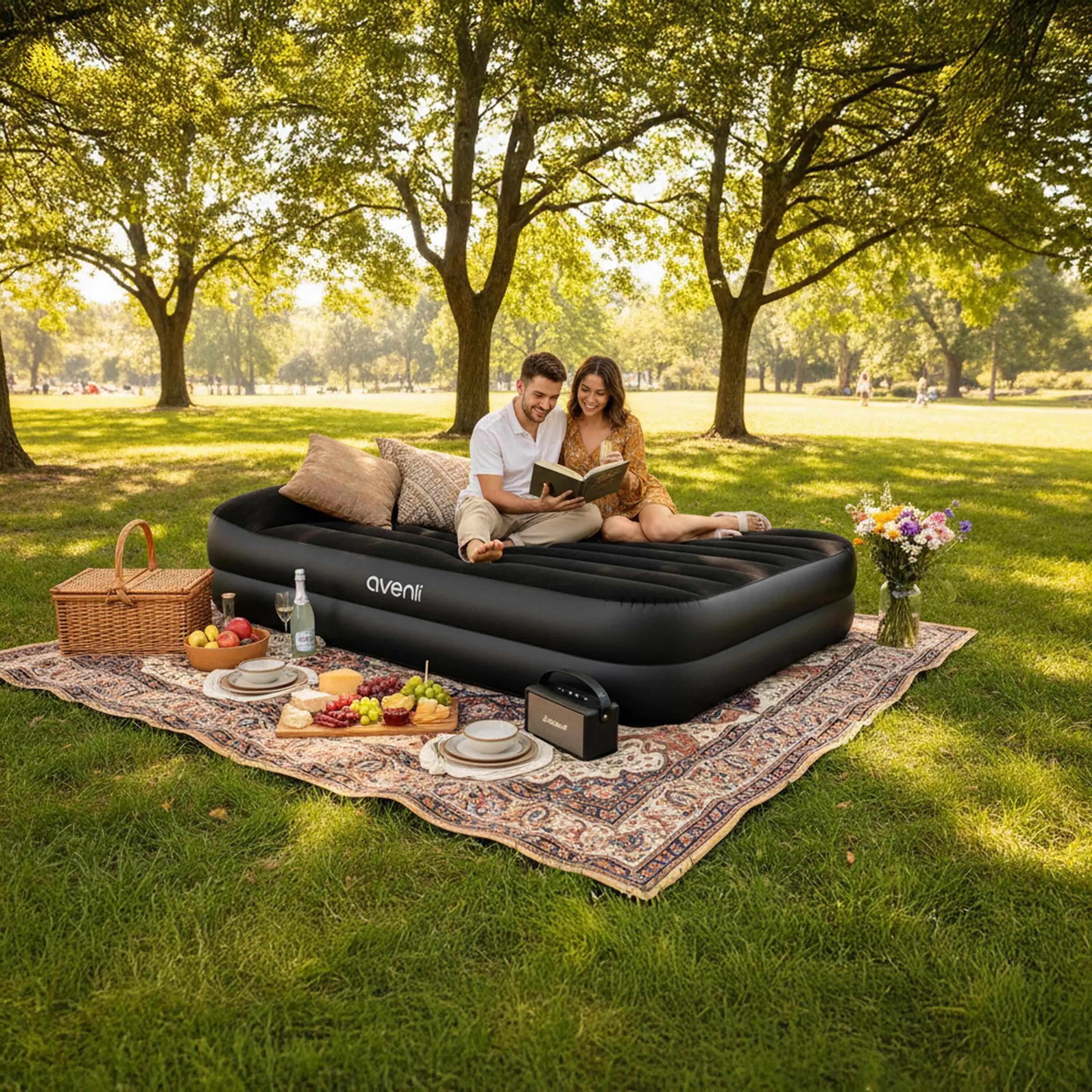 Selbstaufblasbares Luftbett / Campingmatratze 203x152x46cm 11/11