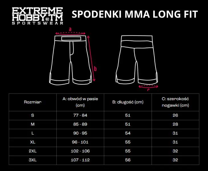 Spodenki do Grapplingu MMA BJJ K1 męskie EXTREME HOBBY BLACK ARMOUR 7/8