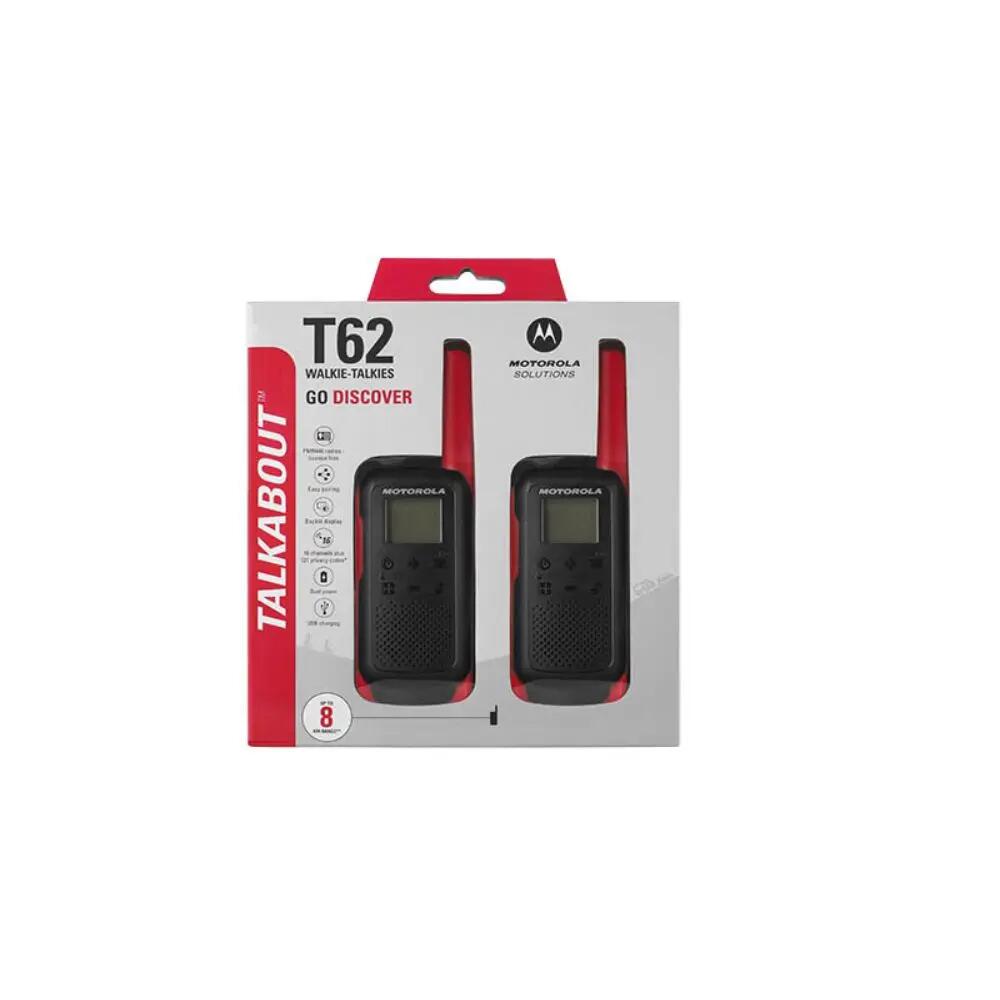 Motorola Talkabout T62 PMR446 Funkgeräte, 2er-Set, Rot, bis 8 km Reichweite 7/7