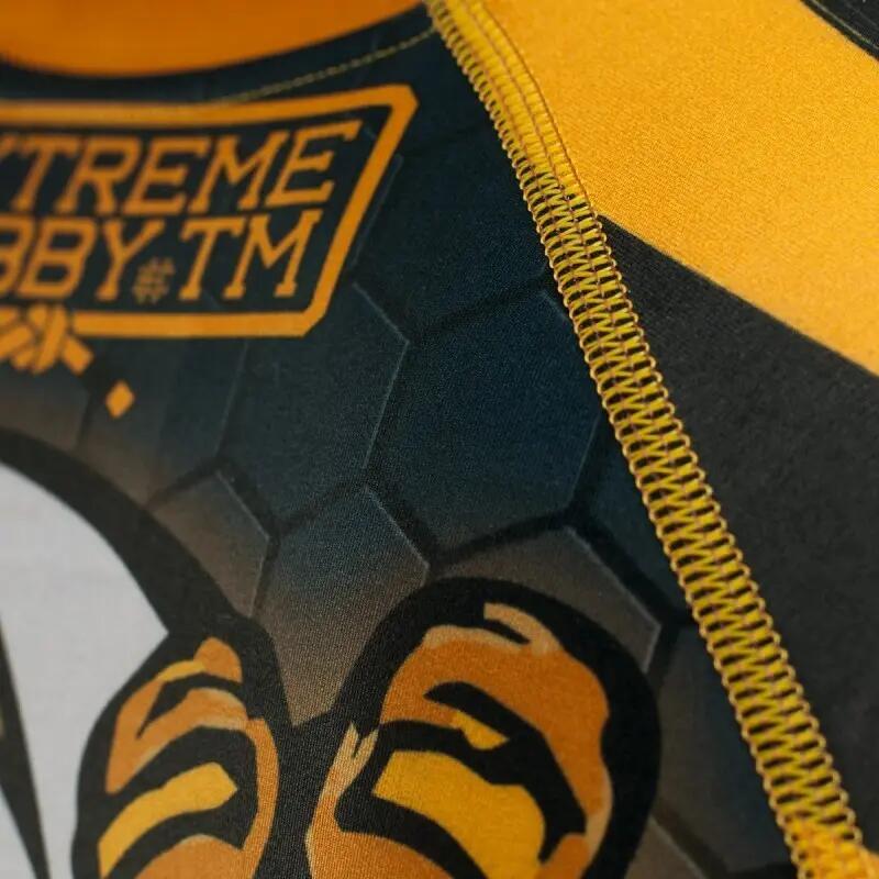 Koszulka Męska Rashguard MMA na Siłownię EXTREME HOBBY ANGRY WASP 7/8