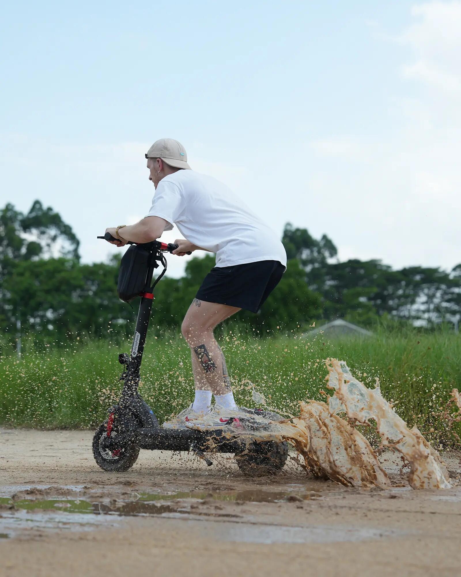 Adulte Mobilité urbaine Trottinette électrique tout-terrain suspension double 14/17