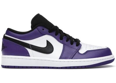 Scarpe - basket - unisex - air jordan 1 low - court purple/black