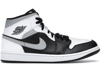 Schoenen - lifestyle - air jordan 1 mid - wit/grijs/zwart