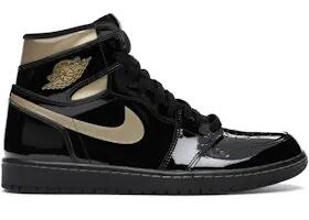 Unisex - high-top - air jordan 1 high - schwarz/metallic gold 3/4
