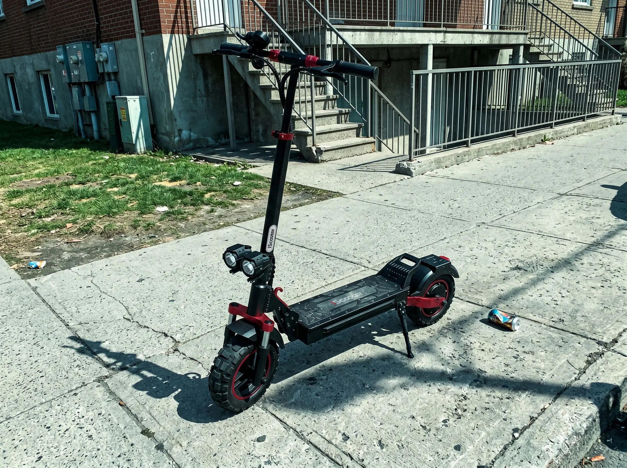 Trottinette Électrique Tout-Terrain iScooter 800W,45 km,Double Suspension,APP 15/15