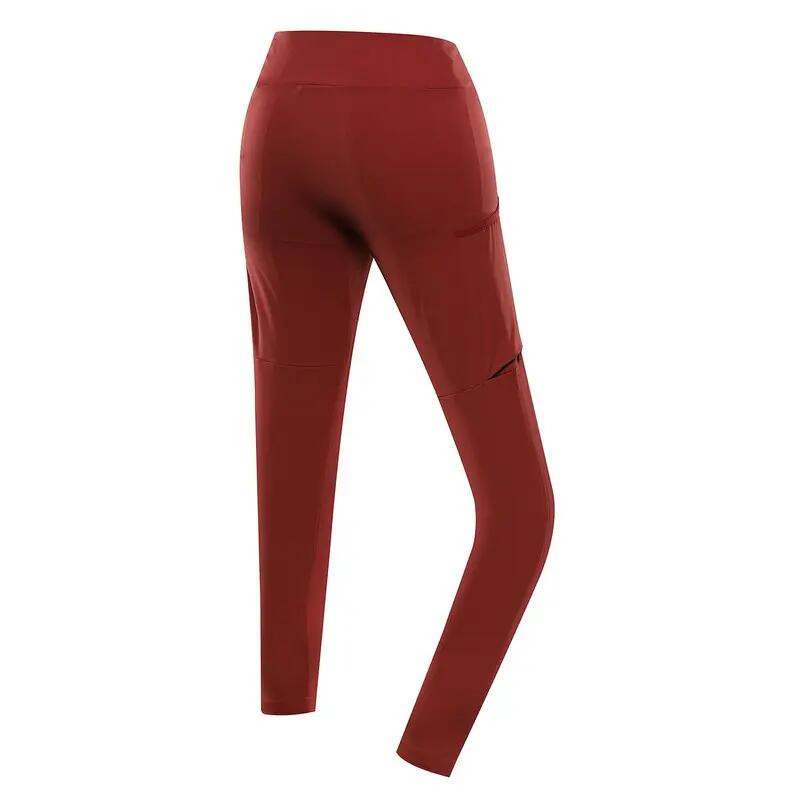 Leggings de outdoor GERWA 2 mujer ALPINE PRO Rojo oscuro 2/11