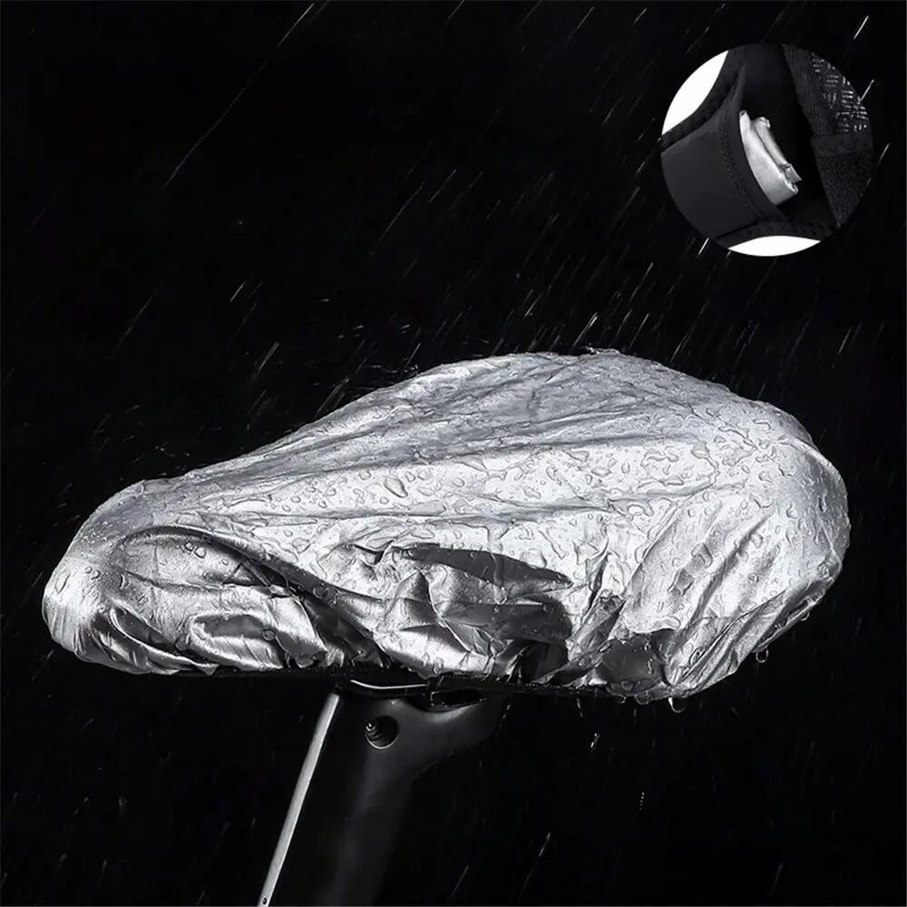 Selle vélo épaisse respirante amortissante avec housse pluie 4/7