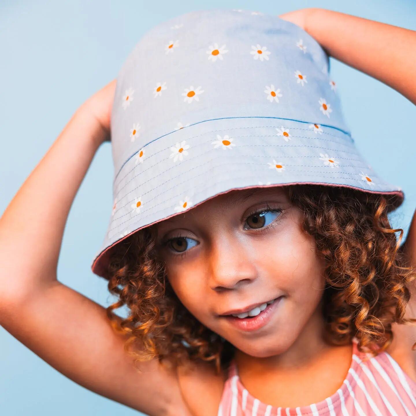 Swim Essentials Cappello da sole reversibile - Multicolore - Fiore di margherita 4/4