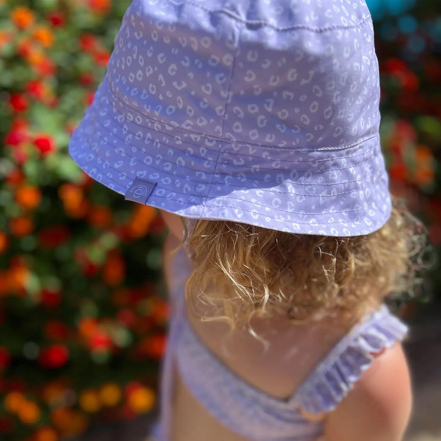 Chapeau de soleil - Lila - Leopard - 4/8 Ans 3/4