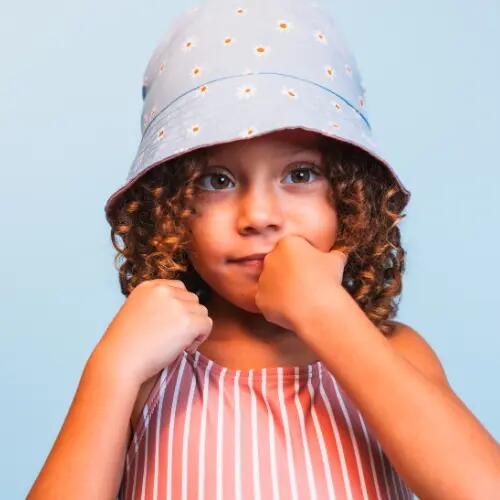 Swim Essentials Cappello da sole reversibile - Multicolore - Fiore di margherita 2/4