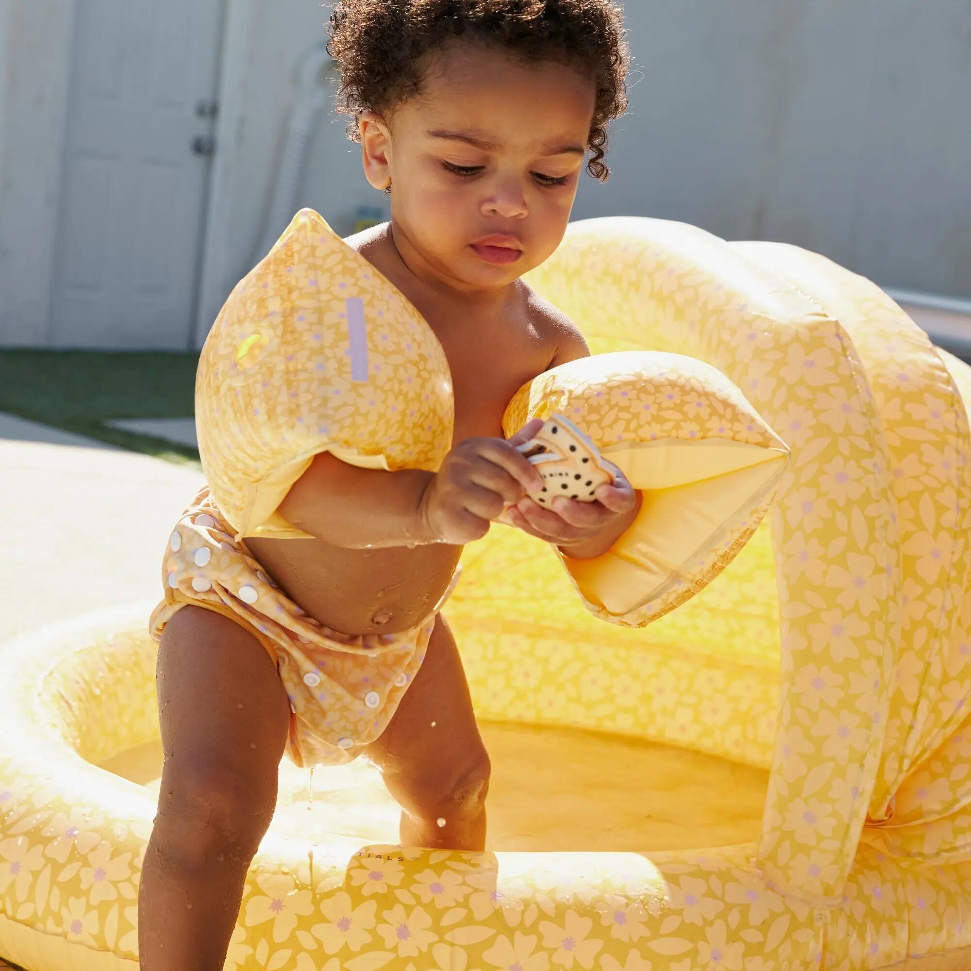 Swim Essentials Cappellino da sole - Giallo - Florish - 1/2 anni 2/4