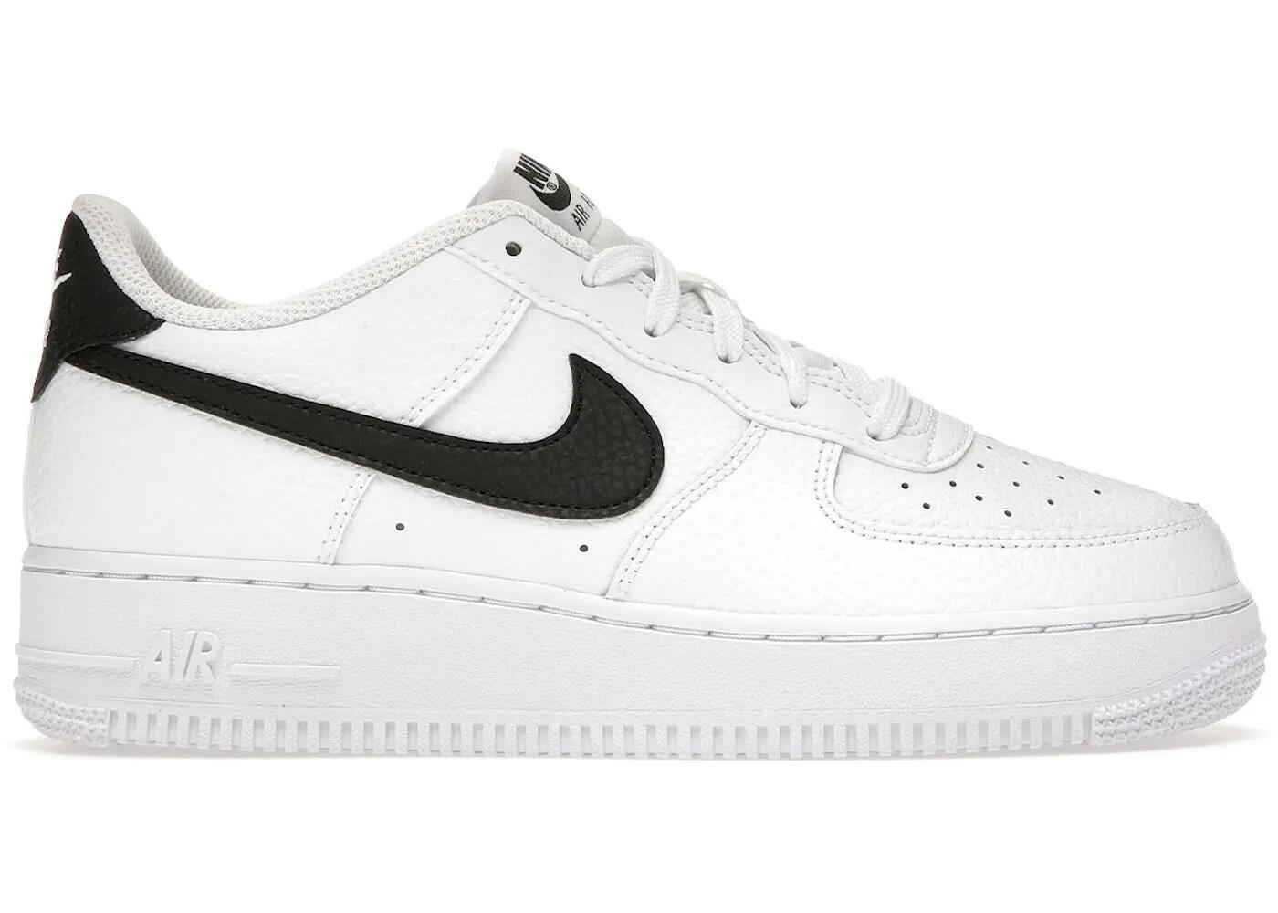 Scarpe Nike Ragazzo/a AIR FORCE 1 (GS) BIANCO/NERO 2/2