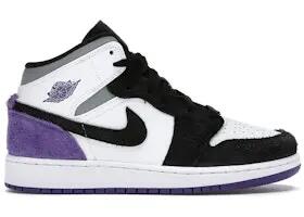 Kids Jordan 1 Mid SE Purple - Mid-top sneaker 3/3