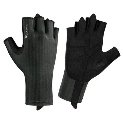 Gants antidérapants unisexes respirants demi-doigts
