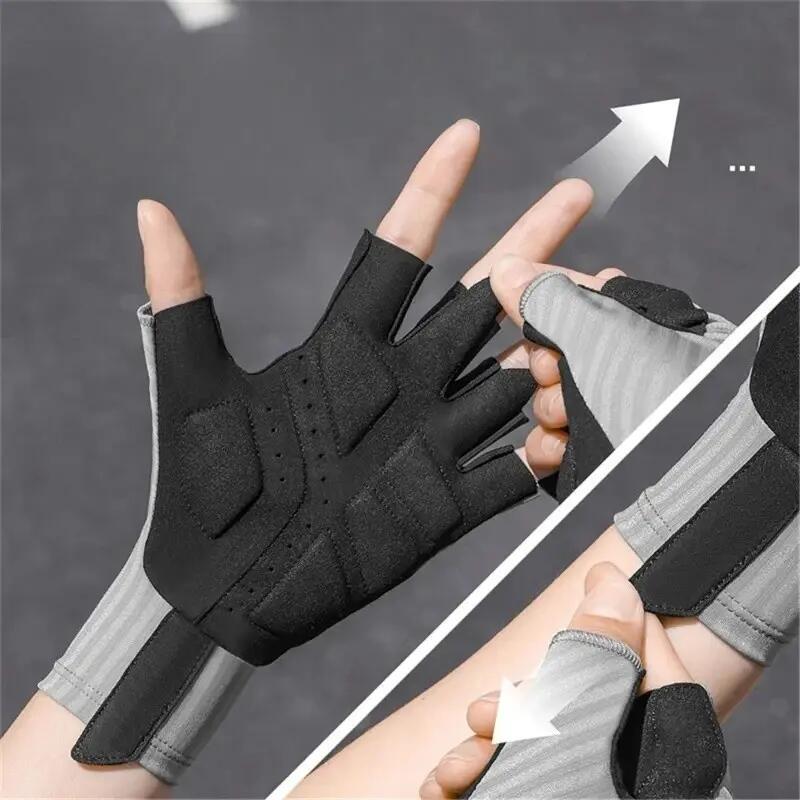 Gants antidérapants unisexes respirants demi-doigts 7/7