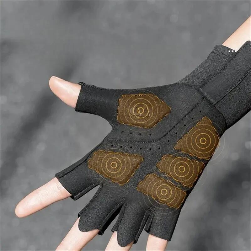 Gants antidérapants unisexes respirants demi-doigts 5/7