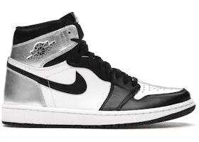 Chaussures - basket - aj1 high silver - noir/argent/blanc 2/4