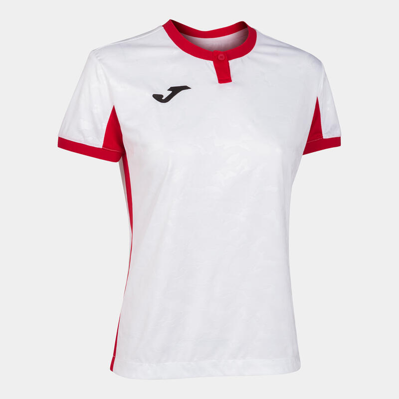 Maillot manches courtes Femme Joma Toletum ii blanc rouge