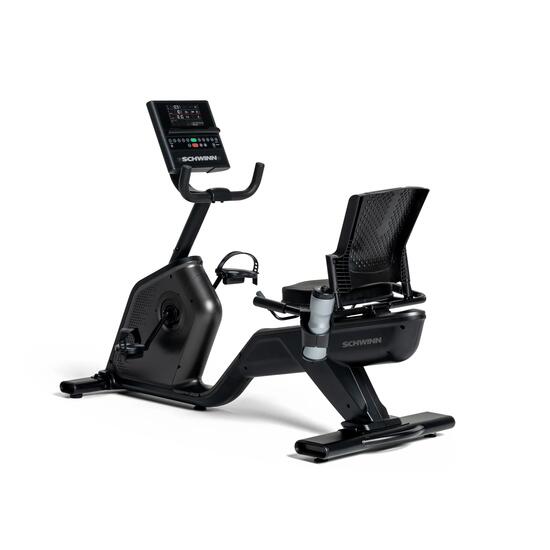 Vélo couché Schwinn 590R 25 niveaux résistance Gris/Noir