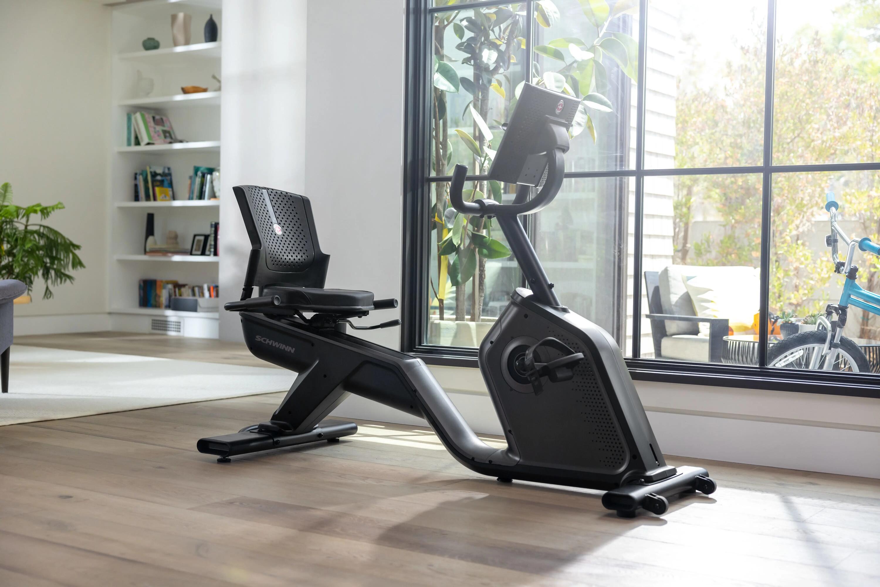 Vélo couché Schwinn 590R 25 niveaux résistance Gris/Noir 5/16