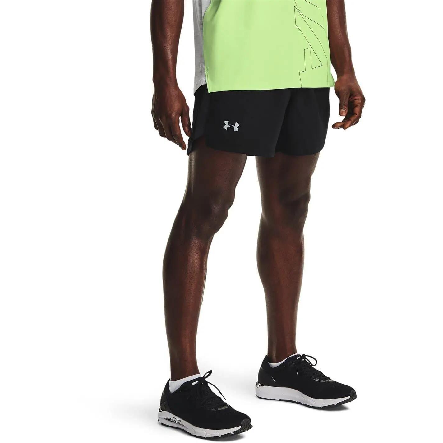 Short LAUNCH Homme (Noir / Réfléchissant) 2/7