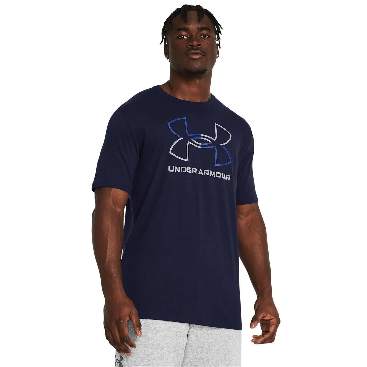 Tshirt Manches Courtes FOUNDATION UPDATES GL Homme (Bleu Marine / Bleu) 2/5
