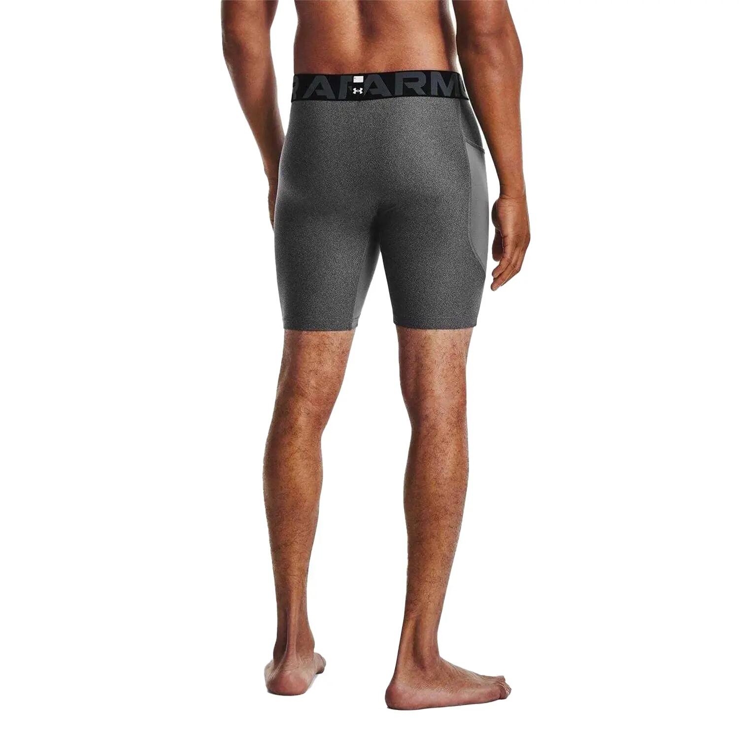 Short De Compression HEATGEAR Homme (Gris Chiné) 2/6