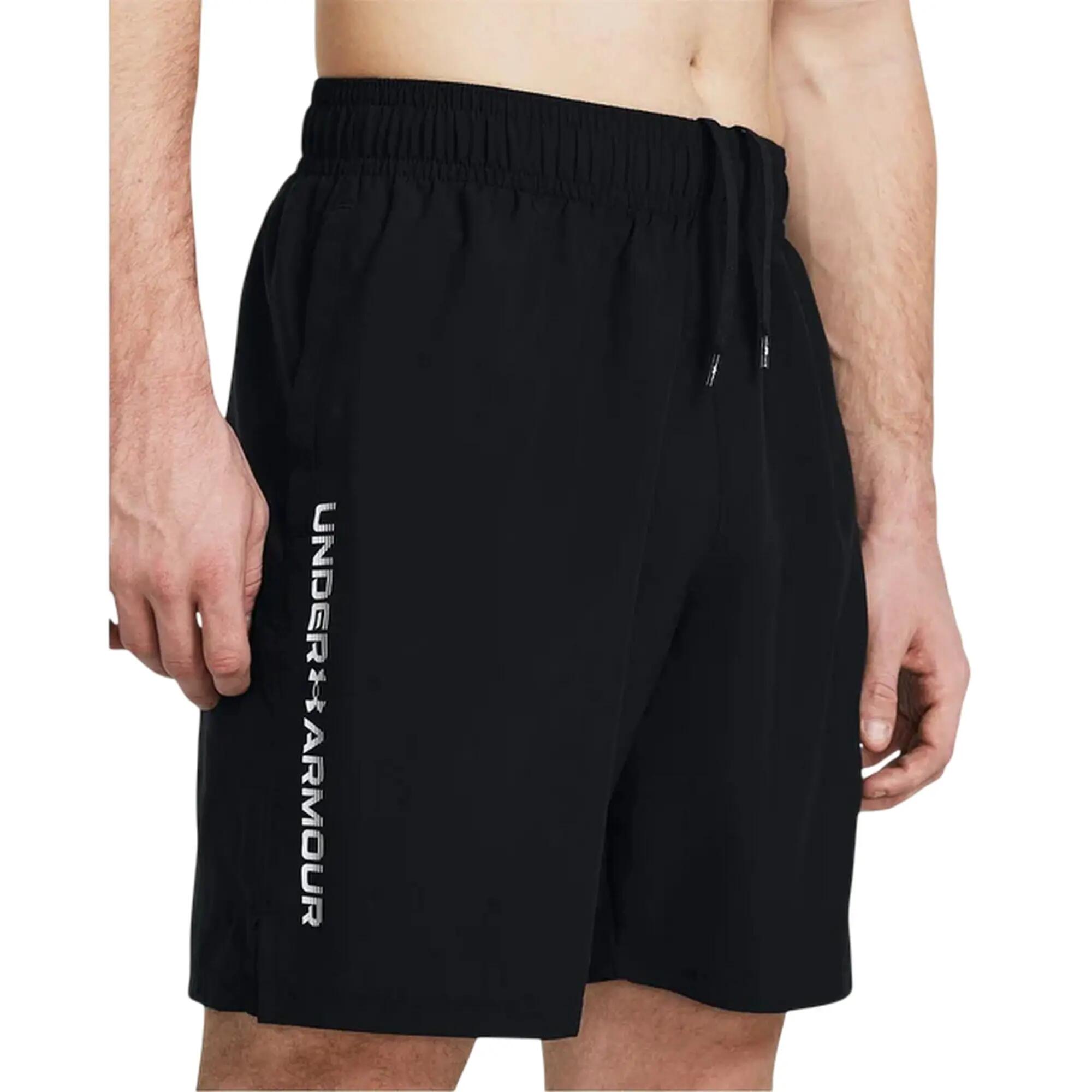 Pantalones Cortos Wordmarks de Tela Diseño Tech para Hombre Negro, Blanco 3/10