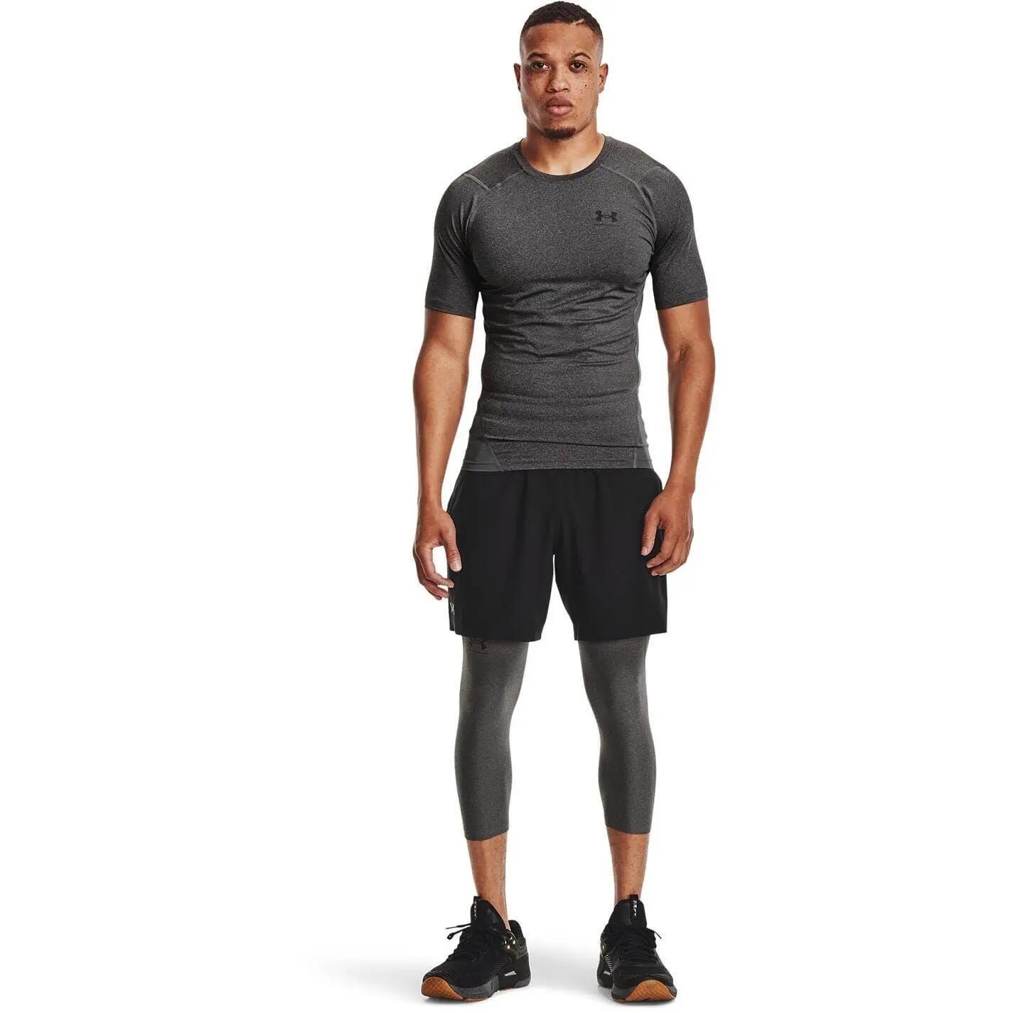 Camiseta de HeatGear Entrenamiento para Hombre Carbón Jaspeado 4/7