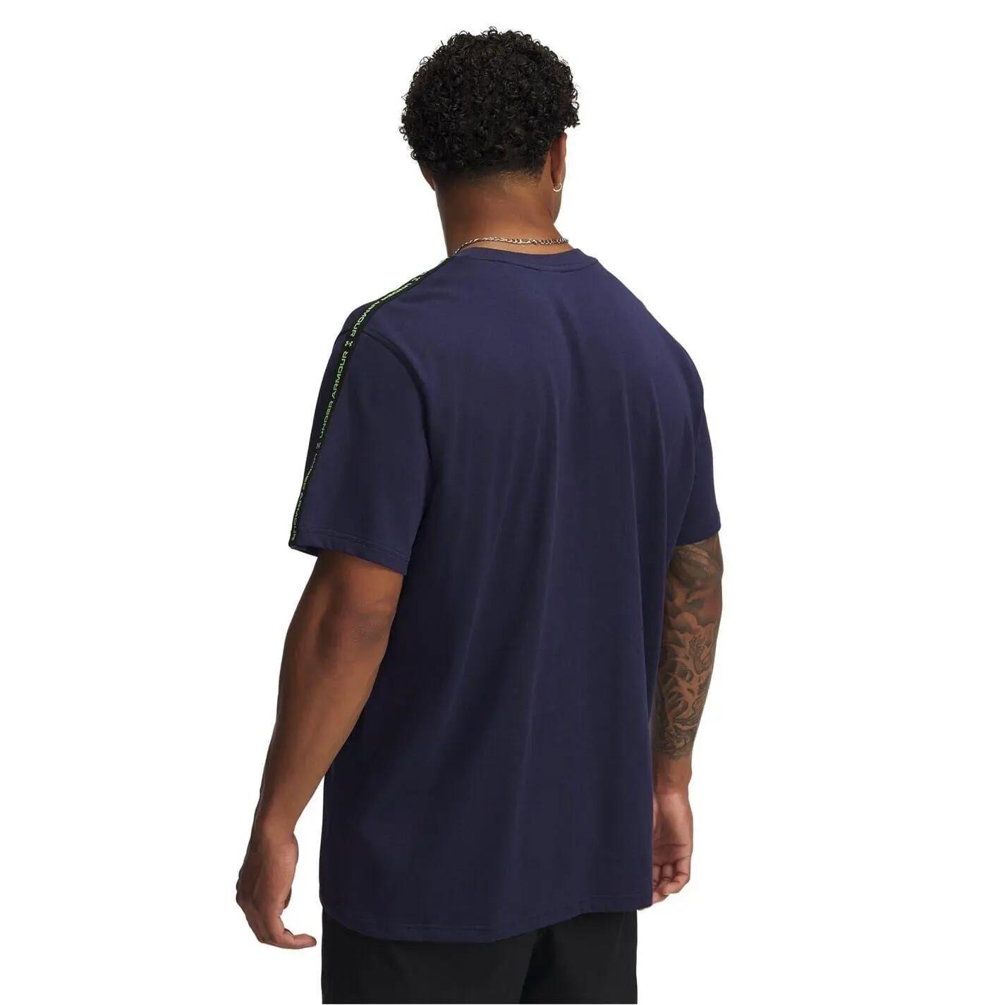 TShirt für , Rundhalsausschnitt, Regulär Herren Marine/Cyber-Grün 2/5