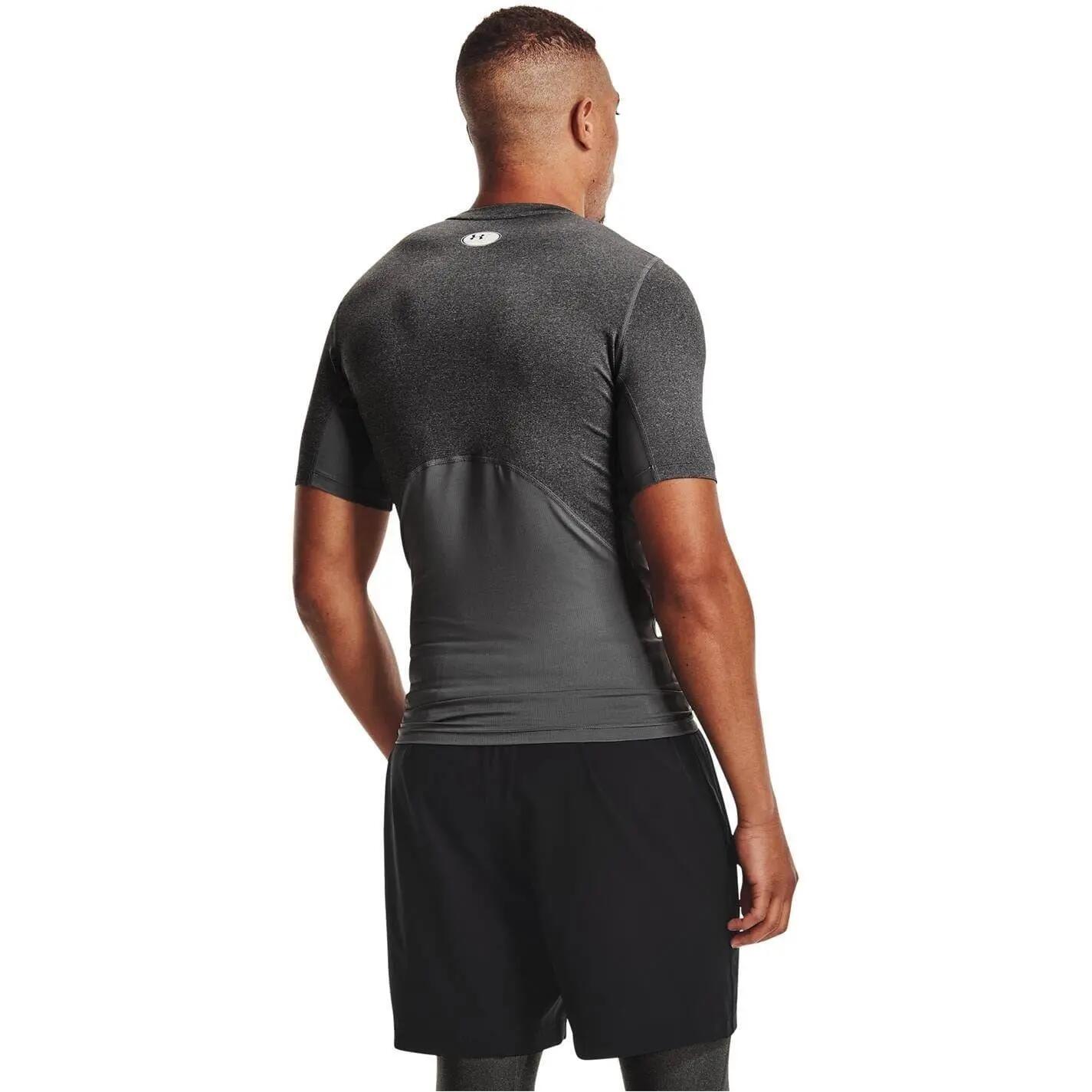 Camiseta de HeatGear Entrenamiento para Hombre Carbón Jaspeado 3/7