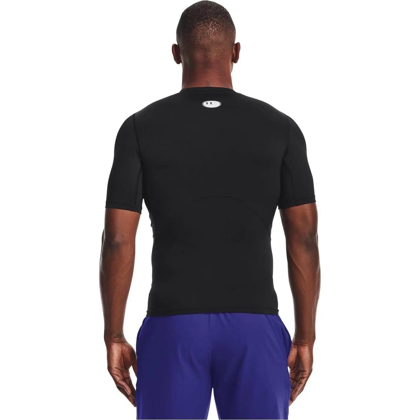 Heren HeatGear Training Tshirt (Zwart) 3/7