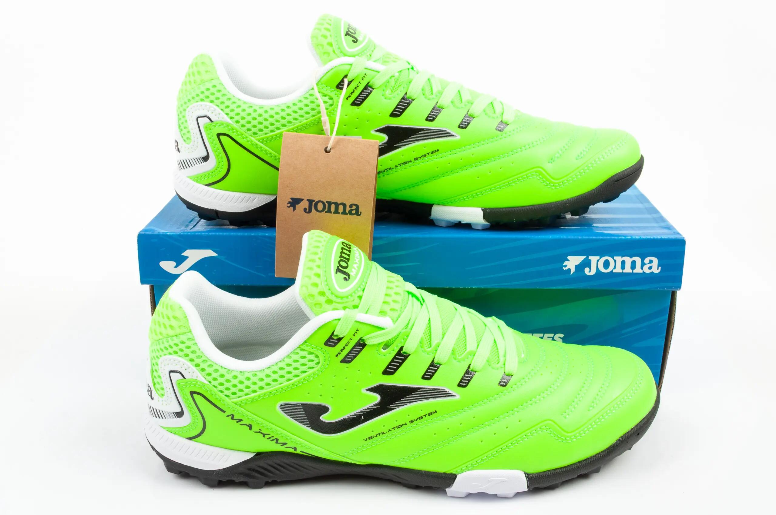 Chuteiras Futebol Adulto Joma Maxima 26 TF Verde Fluor 9/9