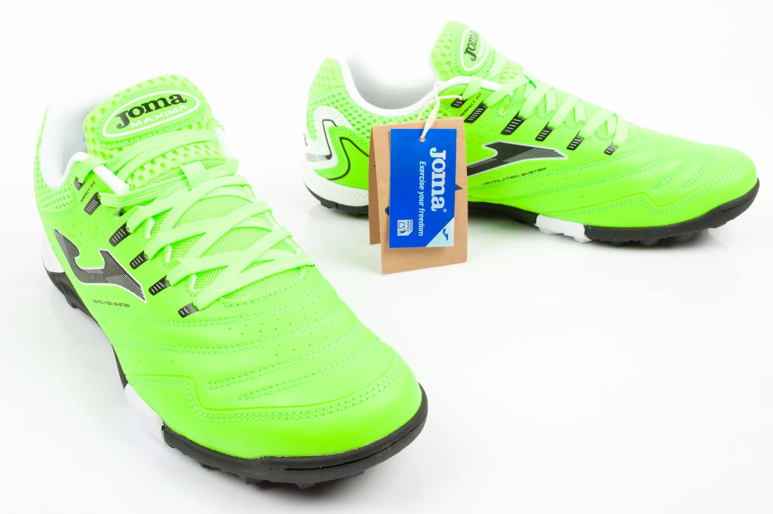 Chuteiras Futebol Adulto Joma Maxima 26 TF Verde Fluor 7/9