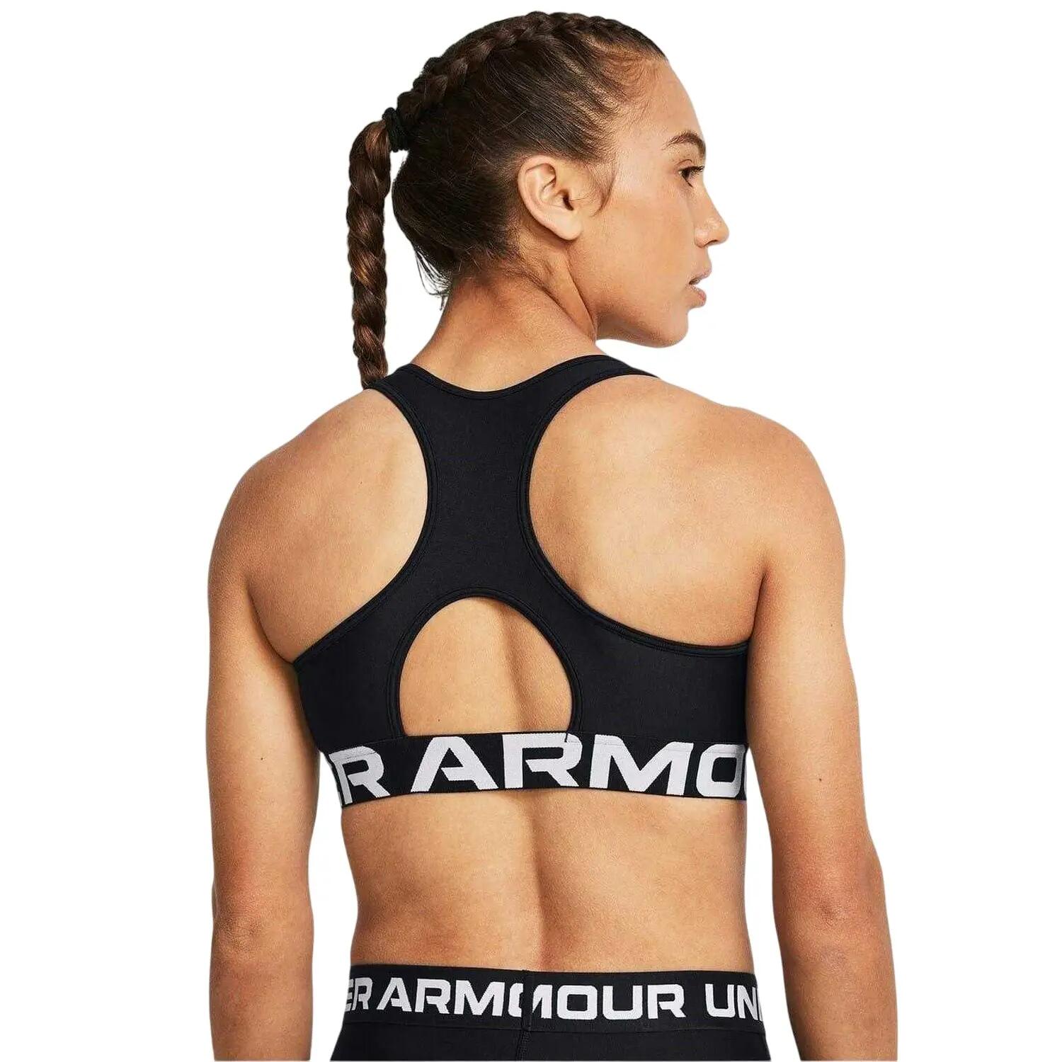 Sujetador Deportivo de HeatGear para Mujer Negro 3/5