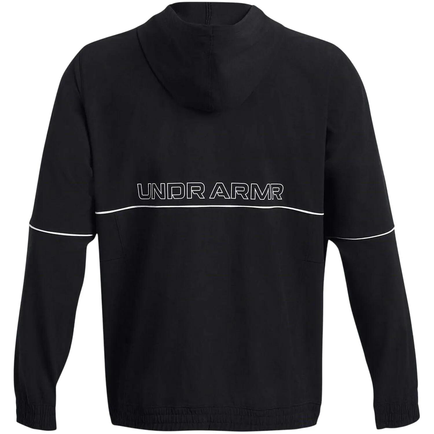 Giacca Con Cappuccio Regolare Uomo Under Armour Baseline Nero 3/5