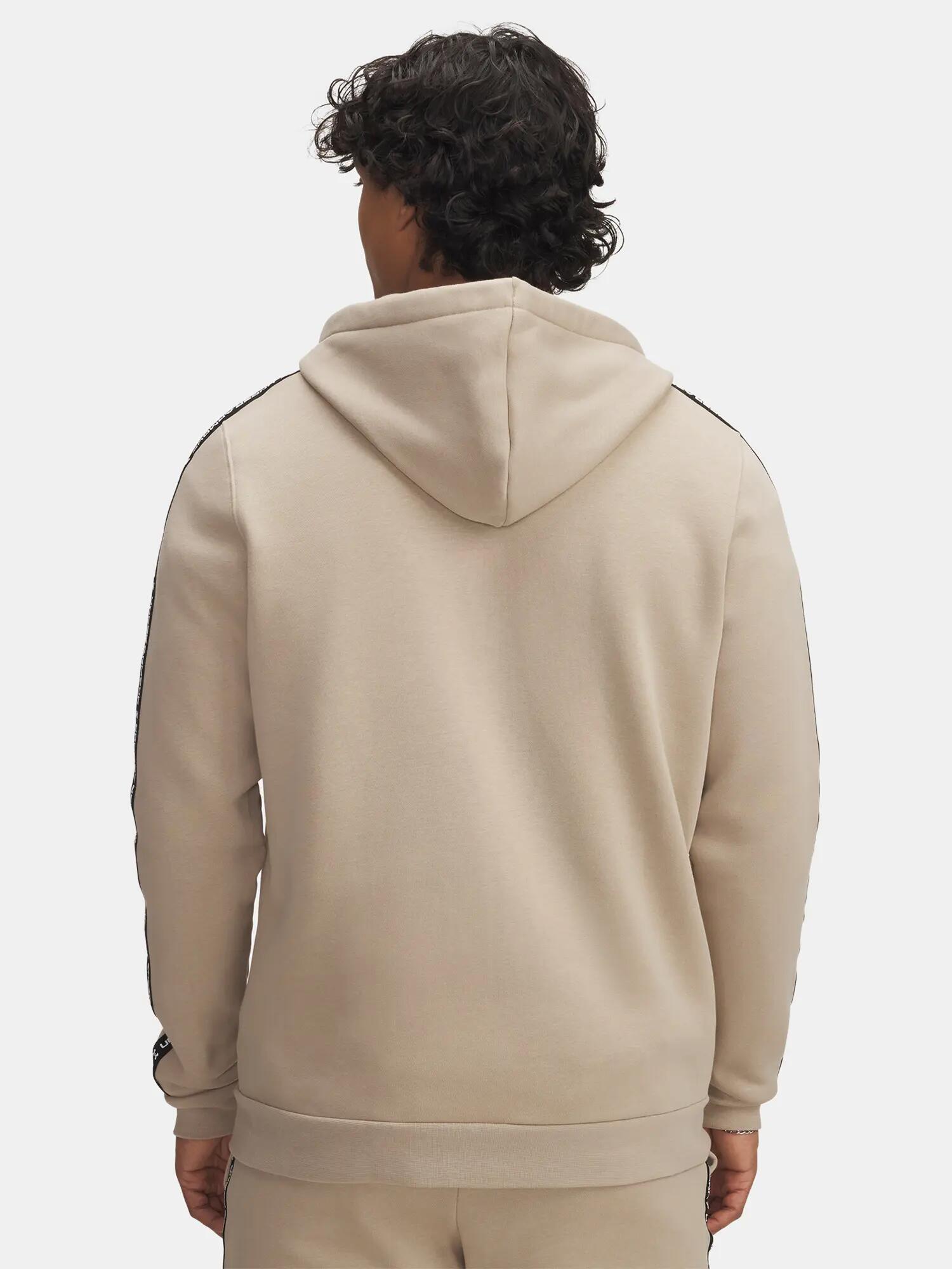 Hoodie mit durchgehendem Reißverschluss für , Fleece, Ärmel mit Streifen Herren 2/3