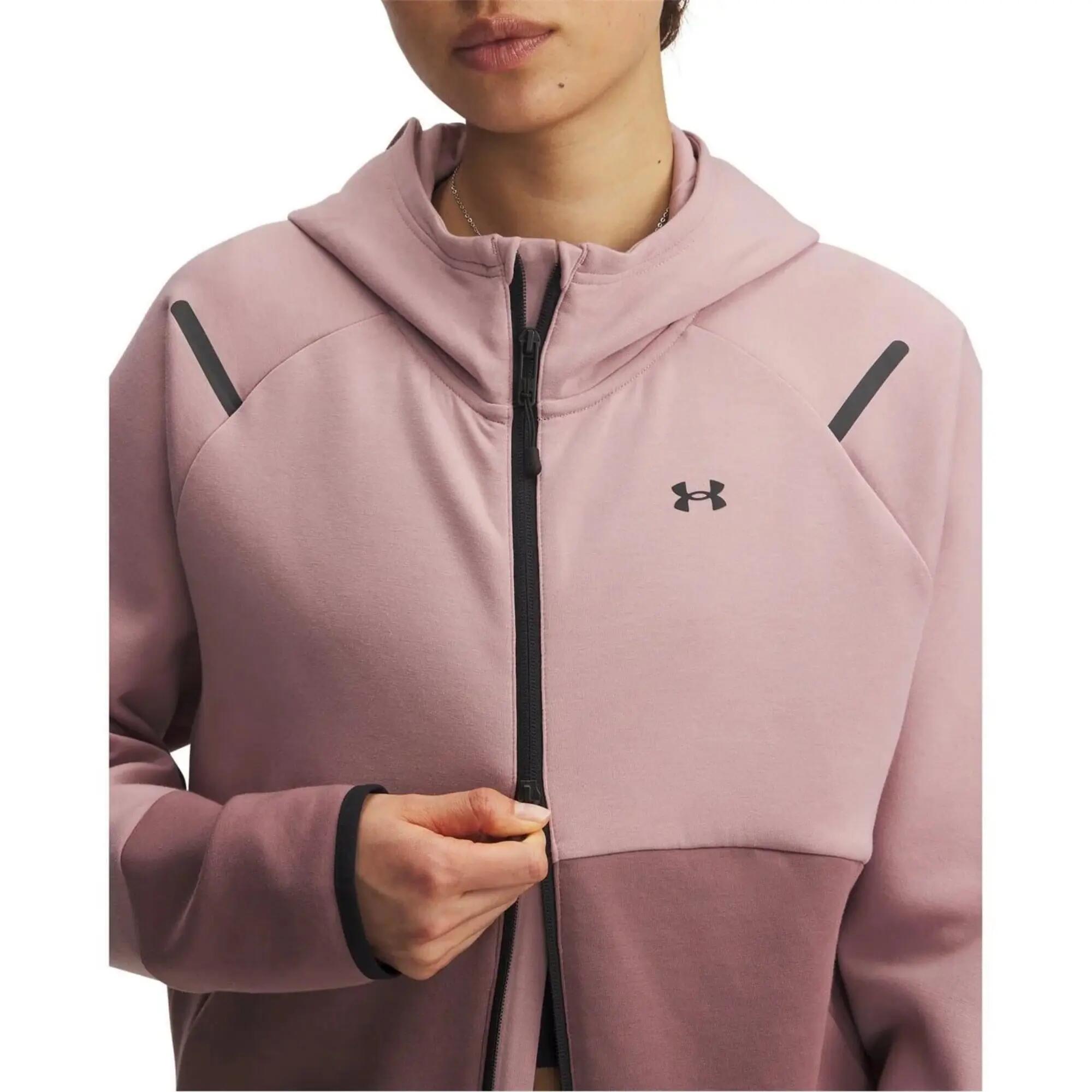 "Unstoppable" Sweatjacke für Damen Pink/Schwarz 3/5