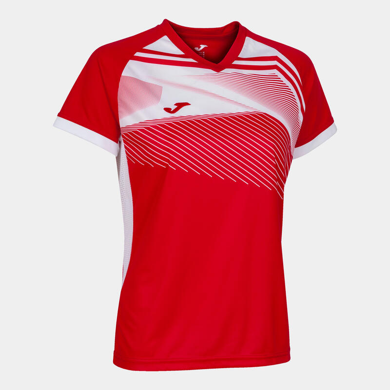 Maillot manches courtes Fille Joma Supernova ii rouge blanc