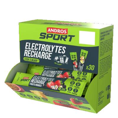 Elektrolyten en hydratatie - navulling elektrolyten (30x25g) - rood fruit