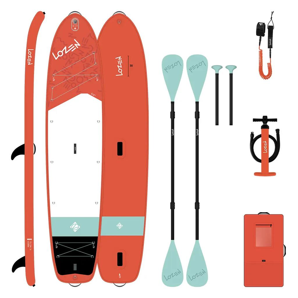 Inflatable Paddle Board Package for 2 Adults, Up to 245 kg - Lozen 13'