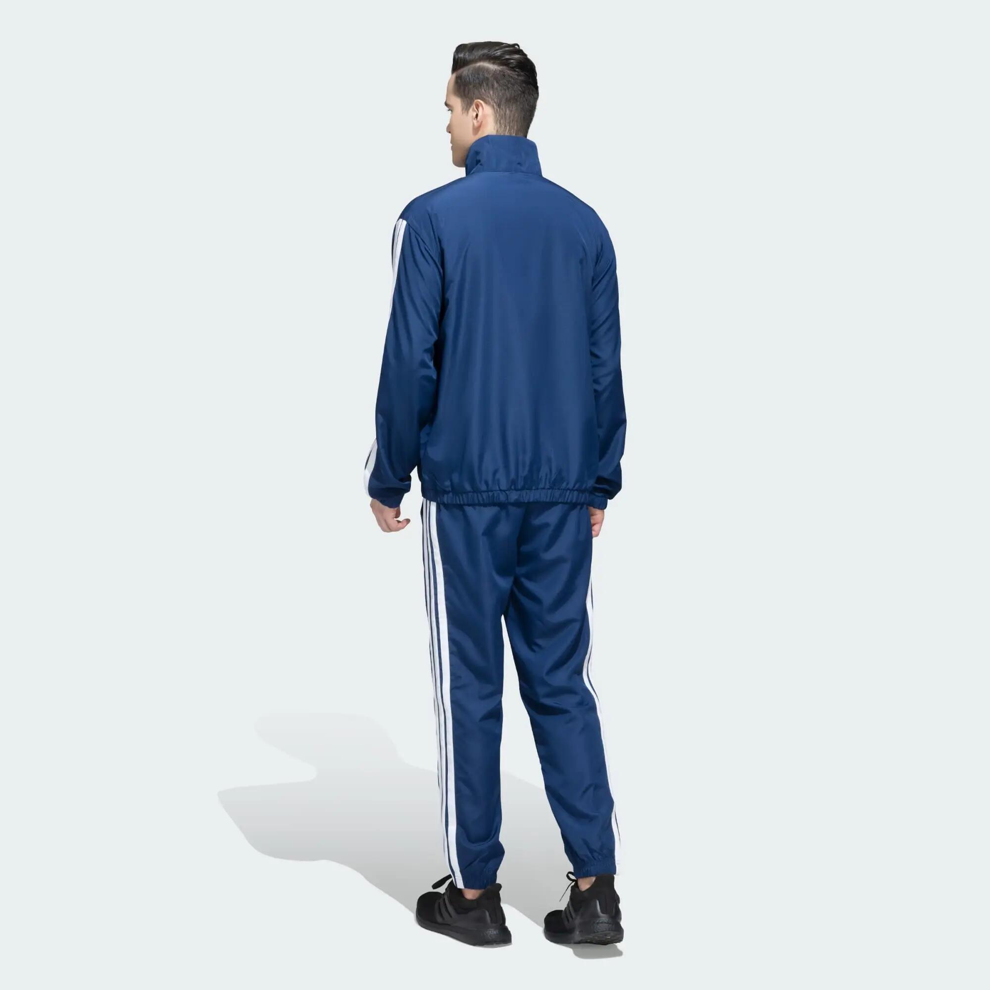 Adidas M 3S WV TT TS Men Sports Track Suit Blue -  3