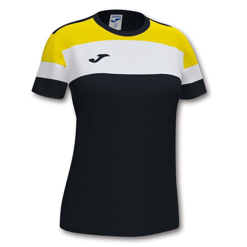 Camiseta Manga Corta Fútbol Niños Joma Crew IV Negro