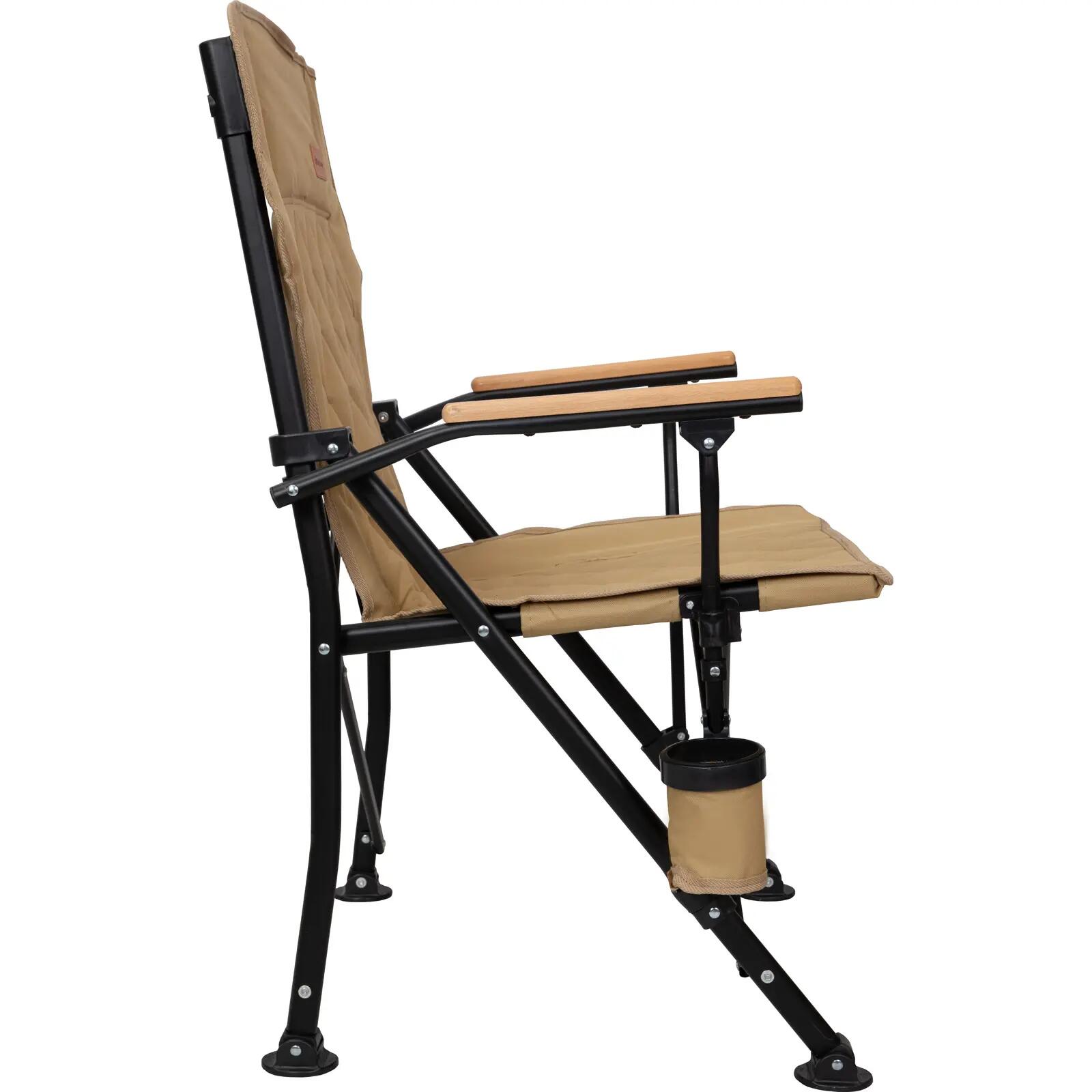 Sedia da campeggio Creekwood outdoor camping poltrona bracciolo legno 136kg 7/7