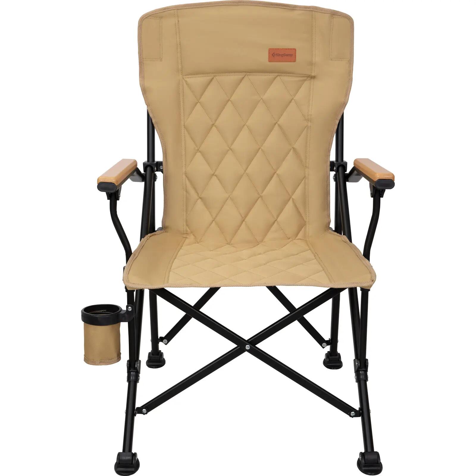 Sedia da campeggio Creekwood outdoor camping poltrona bracciolo legno 136kg 6/7