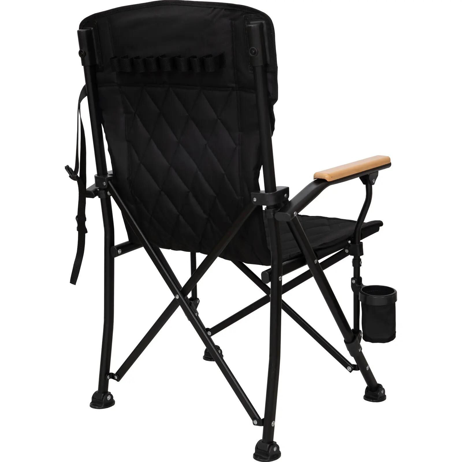 Sedia da campeggio Creekwood outdoor camping poltrona bracciolo legno 136kg 7/7