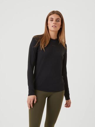 bjorn_borg BORG LONG SLEEVED T-SHIRT manches longues noir – BLACK BEAUTY