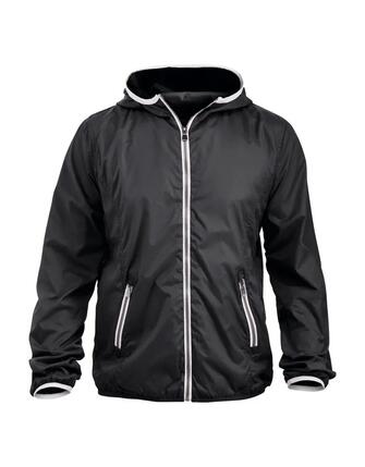 clique Windbreaker Hardy aus Polyester schwarz mit Kapuze – black