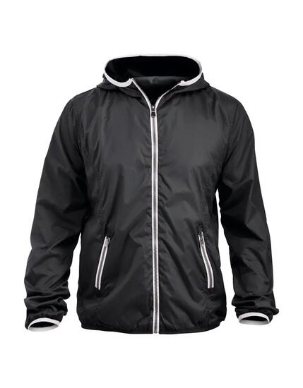 clique Windbreaker Hardy aus Polyester schwarz mit Kapuze – black