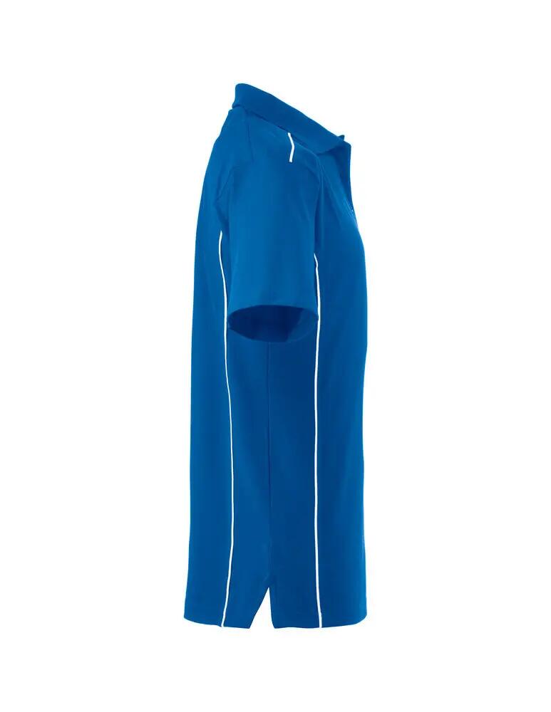clique Polo New Conway 100% katoen – contrastpiping, royal blue 4/4